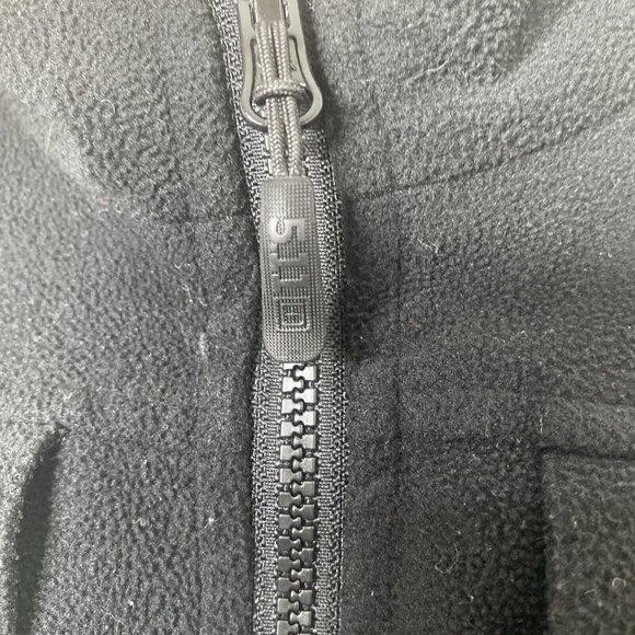 511 Tactical Series Mens Jacket Black 2XL Full Zip Pockets Softshell Coat Lined - Picture 8 of 10